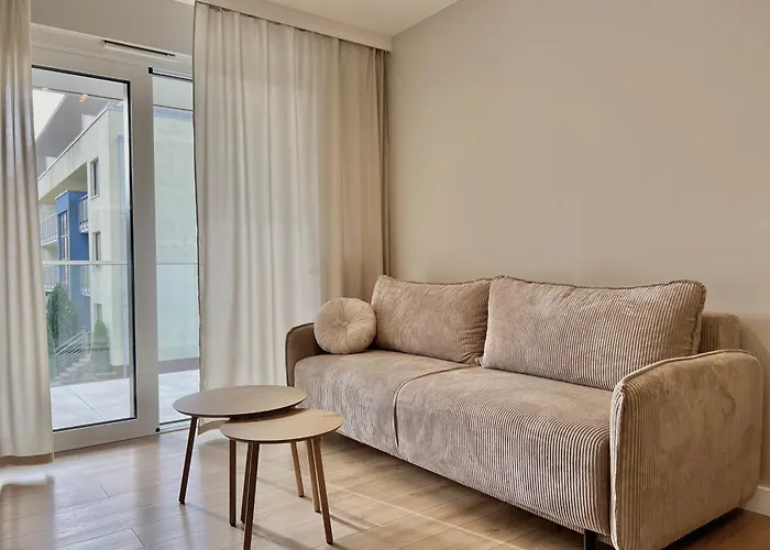 Palm Tree Perłowa Przystań Parking, 650m Do Plaży, świeżo Oddany Nowoczesny Apartament, Parkplatz Im Preis Inbegriffen, 650 Meter Zum Strand, Frisch Fertiggestellt, Geräumige Und Moderne Wohnung, Parking Included, 650 Meters To The Beach! Apartament *